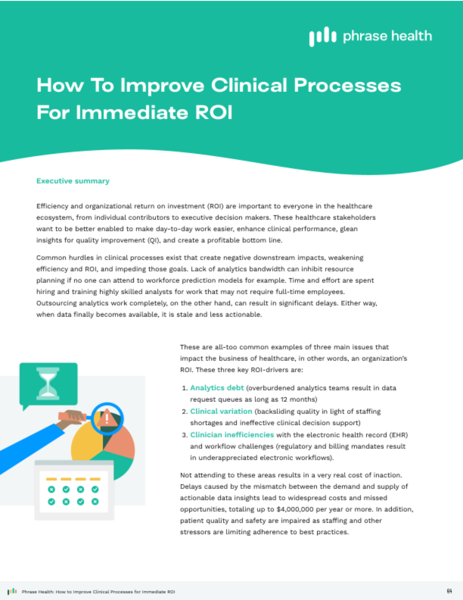 How to Improve Clinical Processes for Immediate ROI - landing page
